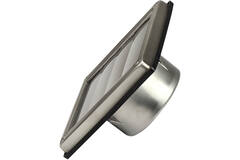 Edelstahl-Frontgitter 125mm mit beweglichen hohen Ansauglamellen - EL-SS-OP125 SS