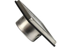 Edelstahl-Frontgitter 125mm mit beweglichen hohen Ansauglamellen - EL-SS-OP125 SS