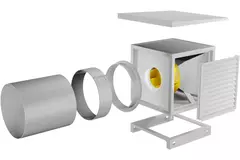 Boxventilator Motor-Außenluftstrom - MPC 800 D6 T40