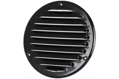 Lüftungsgitter Metall rund Ø200 mm schwarz - MR200M - RAL9005