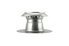 Flachdach Entlüftung Vent-Alu 2000 einwandig 315 mm mit Aluminiumkappe