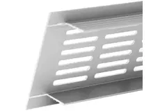 Sockelgitter Aluminium Silber 400x60mm RA640S