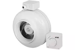 Ventilateur tubulaire 1170m³/h - Ø 315 mm + régulateur électronique progressif 1,0 A