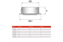 Lüftungsgitter rund 160mm Aluminium - EL-A-R160 ALU