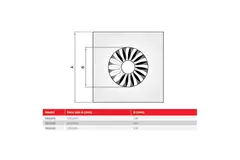 Dralldurchlass mit feststehenden Lamellen 400mm quadratisch - SWS 400 RAL 9005 30% Glanz