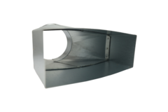 Adapter 220x80 mm auf 160 mm Durchmesser für Rohrleitungen