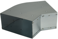 Biegung 45 Grad 220x80 mm horizontal für Kanalisation