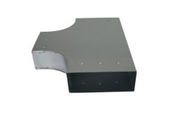 T-Stück 90° 300 x 80 mm / 220 x 80 mm - Flachkanal