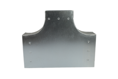 T-Stück 90° 300 x 80 mm / 220 x 80 mm - Flachkanal
