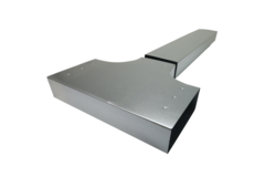 T-Stück 90° 300 x 80 mm / 220 x 80 mm - Flachkanal