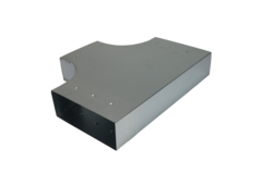 T-Stück 90° 300 x 80 mm / 300 x 80 mm  - Flachkanal