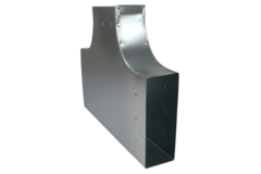 T-Stück 90° 300 x 80 mm / 300 x 80 mm  - Flachkanal