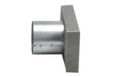 Thermoduct-Deckel 170x80 mit Anschlussdurchmesser 80 mm für Rohrleitungen