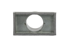 Thermoduct-Deckel 170x80 mit Anschlussdurchmesser 80 mm für Rohrleitungen