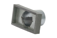 Thermoduct-Deckel 170x80 mit Anschlussdurchmesser 80 mm für Rohrleitungen
