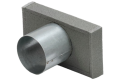 Thermoduct Deckel mit Rohranschluss 220x80 mm nach Ø 80 mm