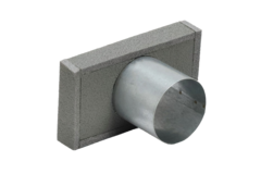 Thermoduct Deckel mit Rohranschluss 220x80 mm nach Ø 80 mm