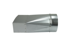 Adapter 220x80 mm auf Durchmesser 150 mm für Rohrleitungen