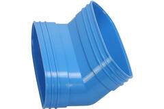 Wavin Ventiza Bogen 45 Grad PVC oval 195x80 mm vertikal M/M