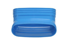 Wavin Ventiza Bogen 45 Grad PVC oval 195x80 mm vertikal M/M