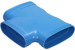 Wavin Ventiza T-Stück 90 Grad PVC oval 235x80 mm M/M/M