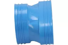 Wavin Ventiza Verlauf PVC oval 195x80 mm auf 125 mm M/M