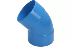 Wavin Ventiza 45 Grad Bogen PVC rund mit Durchmesser 80 mm M/M
