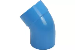 Wavin Ventiza 45 Grad Bogen PVC rund mit Durchmesser 80 mm M/S