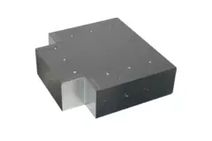 T-Stück (gewinkelt) 90 Grad 220x80 mm - 170x80 mm für Abgasanlage