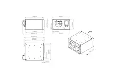Isolierter Rohrventilator 160 mm - ISORX 160 EC K 01
