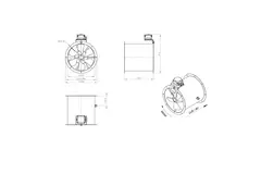 Axialer 355 mm Kanalventilator - AL 355 D2 01 CFG