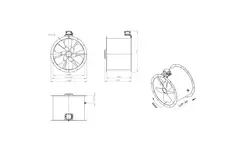 Axiallüfter 560 mm - AL 560 D4 02 CFG