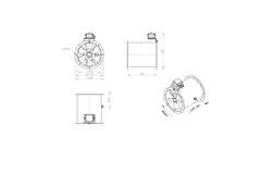 Axialer Rohrventilator 315 mm - AL 315 D2 03 CFG