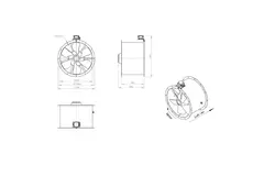 Axialer Kanalventilator 630 mm - AL 630 D84U 01 CFG
