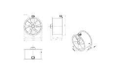 Axialer Kanalventilator 710 mm - AL 710 D6 01 CFG