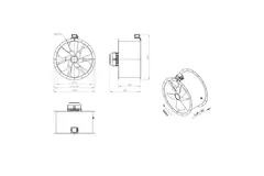 Axialer Kanalventilator 710 mm - AL 710 D6 02 CFG