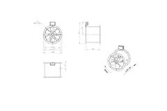 Axialer 400-mm-Rauchgasventilator F400 - AL 400 D2 F4 02 CFG