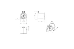 Axialer 315-mm-Rauchgasventilator F300- AL 315 D2 F3 03 CFG