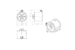 Axialer 500-mm-Kanalventilator - AL 500 D2 03 CFG