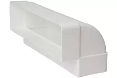 Bogen für Flachkanal 90° Kunststoff Vertikal 220x90mm KLV29-90