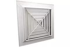 Schlitzauslass mit 4-facher Luftverteilung MDCD4-450/595 - RAL9010