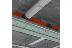 Ergovent verputzbarer rahmenloser Schlitzdurchlass 1000 mm mit Anschlussdurchmesser 90 mm - Profil