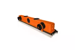 Ergovent verputzbarer rahmenloser Schlitzdurchlass 1050 mm mit Anschlussdurchmesser 90 mm - Modular - 1 Schlitz
