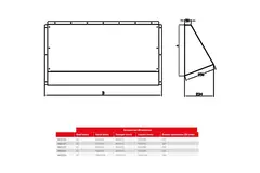 Maxivent Wetterschutzhaube für M4516 horizontal low profile - HD