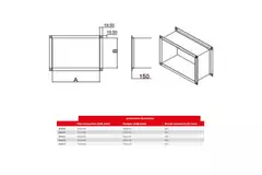 Maxivent flexibler Rechteckverbinder M4020 horizontal - FC