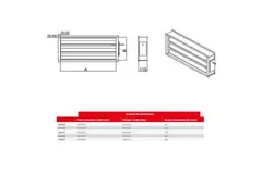 Maxivent-Klappe mit Stellantrieb für M4020 horizontal links - DAL