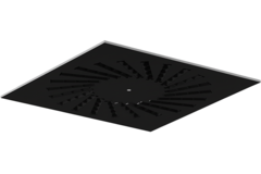 Drallauslass aus Stahl mit verstellbaren Leitblechen - 500x500 mm - RAL 9005