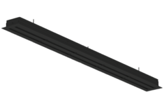 Linienauslass aus Aluminium mit 3 verstellbaren Lamellen - 1500 mm - RAL 9005