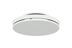 Deckenauslass aus Stahl mit rundem Auslass - 160 mm - RAL 9016