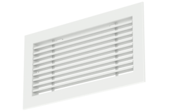 Aluminium-Stabgitter - mit Reibungsfedern - 800x150 mm - RAL 9016